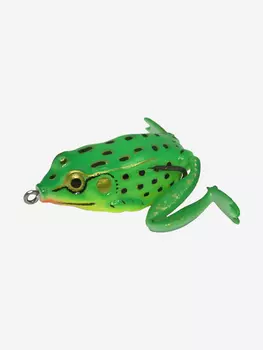 Мягкая приманка LureMax Лягушка Kicker Frog, 5,5см, Зеленый