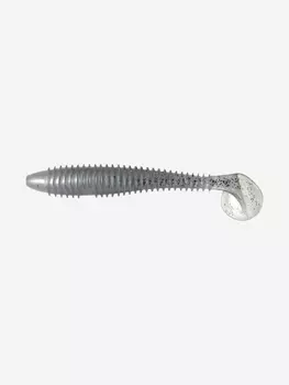 Мягкая приманка LureMax SEEKER 4''/10см, (4 штуки в упаковке), Серебряный