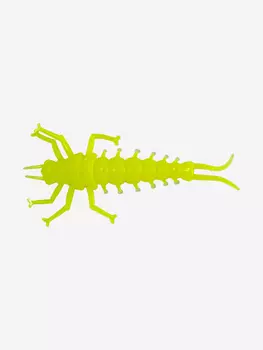 Мягкая приманка LureMax STONE FLY 2,5"/6,5 см, (8 штук в упаковке), силиконовая, в виде личинки веснянки на хищных рыб для рыбалки в стиле ультралайт, джиг, микроджиг, Желтый