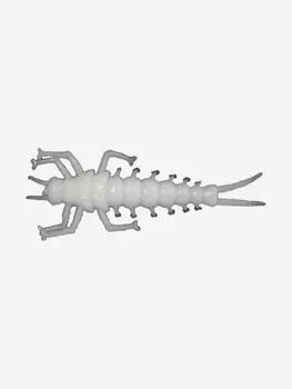 Мягкая приманка LureMax STONE FLY 2,5"/6,5 см, (8 штук в упаковке), силиконовая, в виде личинки веснянки на хищных рыб для рыбалки в стиле ультралайт, джиг, микроджиг, Белый