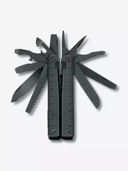 Мультитул VICTORINOX SwissTool BS, 115 мм, 286 г, 29 функций, чёрный, в нейлоновом чехле, Черный