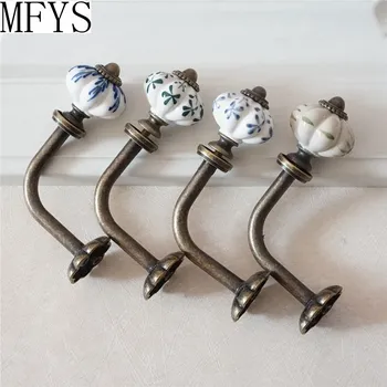Керамический крючок для штор MFYS, сельский стиль