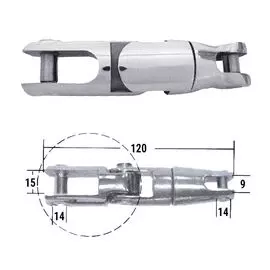 Вертлюг якорный 120х16мм 0665-1001