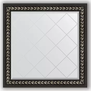 Зеркало 85x85 см черный ардеко Evoform Exclusive-G BY 4311