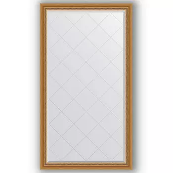 Зеркало 93x168 см состаренное золото с плетением Evoform Exclusive-G BY 4389
