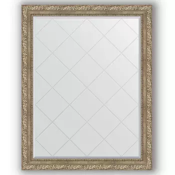 Зеркало 95x120 см виньетка античное серебро Evoform Exclusive-G BY 4358