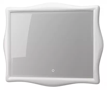 Зеркало белый глянец 105x90 см Aima Design Amethyst Light У51944