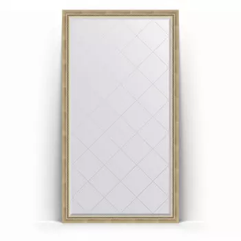 Зеркало напольное 108x198 см состаренное серебро с плетением Evoform Exclusive-G Floor BY 6342
