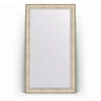 Зеркало напольное 115x205 см виньетка серебро Evoform Exclusive Floor BY 6176