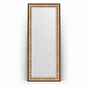Зеркало напольное 85x205 см барокко золото Evoform Exclusive-G Floor BY 6333