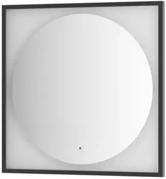 Зеркало 80x80 см черный матовый Defesto Eclipse DF 2223R