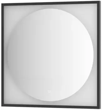 Зеркало 80x80 см черный матовый Defesto Eclipse DF 2223S