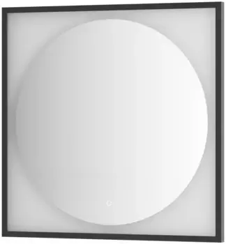 Зеркало 80x80 см черный матовый Defesto Eclipse DF 2233S