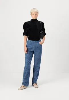 Джинсы прямого кроя PCDAISY PANTS Pieces, синий