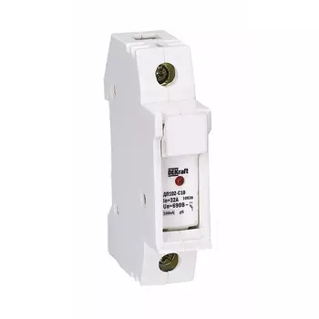 Держатель цилиндрического предохранителя типа С Dekraft ПЦ-102 (21383DEK) 500 В