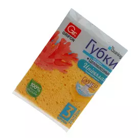 Губка целлюлозная Grifon 3 шт