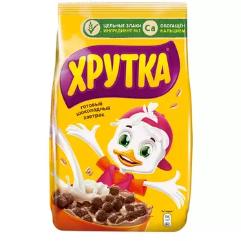 Готовый завтрак Хрутка Шоколадный обогащенный кальцием, 650 г