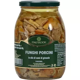 Грибы белые Italcarciofi со специями, в масле, 1,062 л