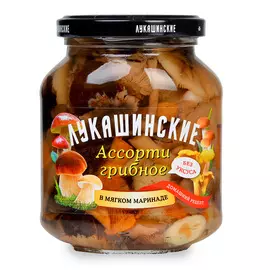 Грибы маринованные Лукашинские Ассорти 340 г