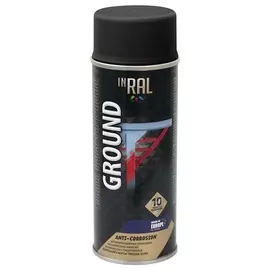 Грунтовка аэрозольная антикоррозийная Inral ground черная ral9011 400мл