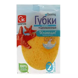 Губка целлюлозная Grifon 2 шт