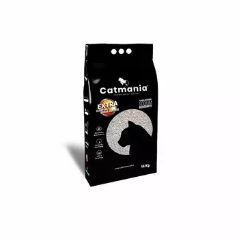 Наполнитель комкующийся Catmania Extra Cat Litter (sodium) СУПЕР-ВПИЫВАЮЩИЙ для кошачьего туалета без запаха - 14 л повседневный супер премиум для всех возрастов мешок Турция 1 уп. х 1 шт. х 14 кг