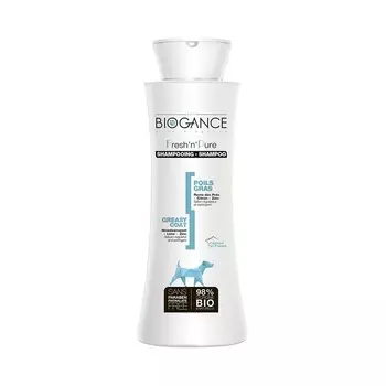 Натуральный био-шампунь Biogance Fresh'n'Pure для собак с шерстью, склонной к быстрому загрязнению - 250 мл уход за шерстью для щенков Франция 1 уп. х 1 шт. х 0.25 кг
