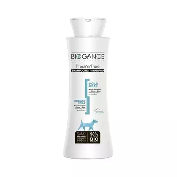 Натуральный био-шампунь Biogance Fresh'n'Pure для собак с шерстью, склонной к быстрому загрязнению - 250 мл уход за шерстью для щенков Франция 1 уп. х 1 шт. х 0.25 кг