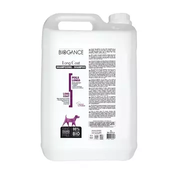 Натуральный био-шампунь Biogance Long Coat для длинношерстных пород собак - 5 л уход за шерстью для взрослых Франция 1 уп. х 1 шт. х 5 кг