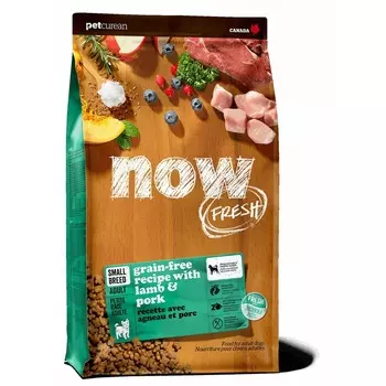 Now Fresh Small Breed Recipe Red Meat Grain Free сухой корм для взрослых собак малых пород со свежим ягненком и овощами - 1,59 кг повседневный супер премиум беззерновые для взрослых с ягненком породы мелкого размера мешок Канада 1 уп. х 1 шт. х 1.59 кг