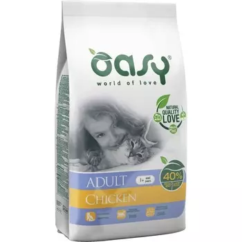 Oasy Dry Professional сухой корм для взрослых кошек с КУРИЦЕЙ повседневный супер премиум зерновые для взрослых с курицей для всех пород мешок Импортный корм 1 уп. х 1 шт. х 7.5 кг