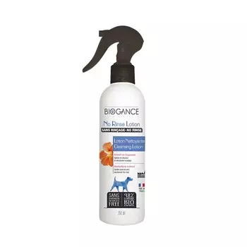 Очищающий BIO-лосьон Biogance No Rinse Lotion с экстрактом настурции для бережной сухой очистки шерсти собак (эффект чистой шерсти без мытья) - 250 мл уход за шерстью для взрослых Франция 1 уп. х 1 шт. х 0.25 кг
