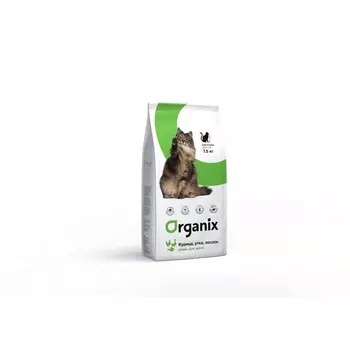 Organix Adult Cat сухой корм для кошек, с курицей, уткой и лососем - 7,5 кг повседневный супер премиум для взрослых с курицей мешок Импортный корм 1 уп. х 1 шт. х 7.5 кг