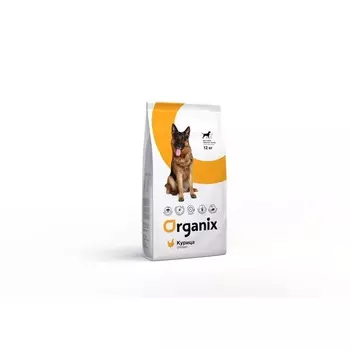 Organix Adult Dog Large сухой корм для собак крупных пород, с курицей - 12 кг повседневный супер премиум для взрослых с курицей породы крупного размера мешок Франция 1 уп. х 1 шт. х 12 кг