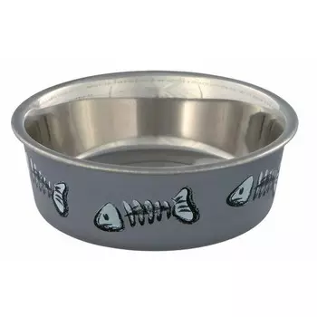 Миска Trixie для кошек стальная с пластиковым покрытием 0,25 л/ф12 см эконом Индия 1 уп. х 1 шт. х 0.11 кг