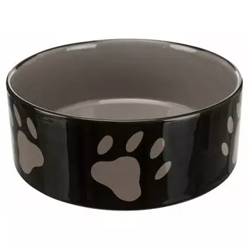 Миска Trixie для собак керамическая 1,4 л/ф20 см коричнево-бежевая с рисунком лапки премиум Китай 1 уп. х 1 шт. х 1.28 кг