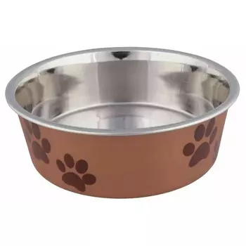 Миска Trixie для собак стальная с цветным покрытием 0,25 л/12 см эконом Китай 1 уп. х 1 шт. х 0.095 кг