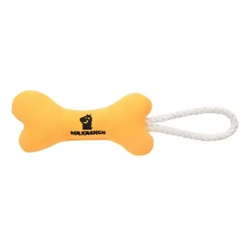Mr.Kranch игрушка для собак мелких и средних пород, косточка с канатом, желтая - 31х9х4 см для всех возрастов породы мелкого размера Россия 1 уп. х 1 шт. х 0.064 кг