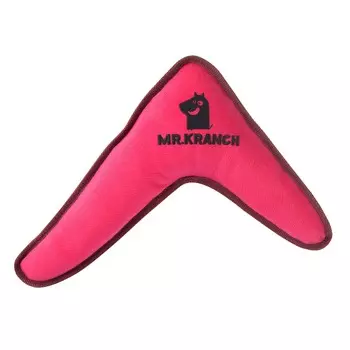 Mr.Kranch игрушка для собак средних и крупных пород, бумеранг с пищалкой, розовый - 34х28,5х6,5 см для всех возрастов породы крупного размера Россия 1 уп. х 1 шт. х 0.132 кг