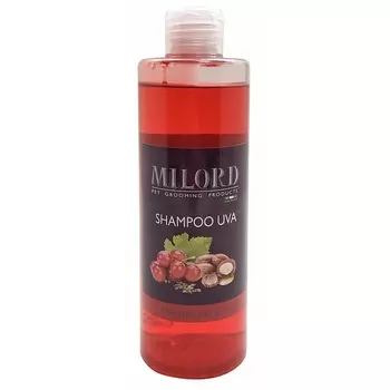 Milord Shampoo Argan e Uva шампунь "Арган и Виноград" для собак и кошек, очищающий, с пантенолом и маслом арганы - 300 мл уход за шерстью для всех возрастов для всех пород Италия 1 уп. х 1 шт. х 0.3 кг