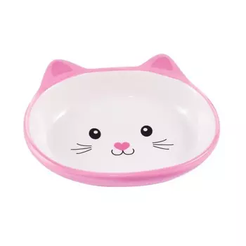 Mr.Kranch миска для кошек "Мордочка кошки", керамическая, розовая - 160 мл для всех возрастов Китай 1 уп. х 1 шт. х 0.25 кг