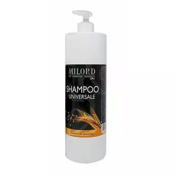 Milord Shampoo Universale шампунь "Пшеница" для собак и кошек, универсальный, с экстрактом пшеницы, с дозатором - 1 л уход за шерстью для всех возрастов для всех пород Италия 1 уп. х 1 шт. х 1 кг