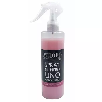 Milord Spray Numero UNO Conditioner спрей-кондиционер "Уно"для собак и кошек, для легкого расчесывания - 300 мл уход за шерстью для всех возрастов для всех пород Италия 1 уп. х 1 шт. х 0.3 кг