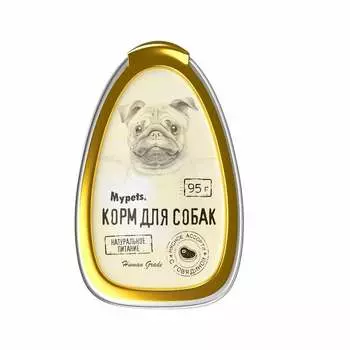 Mypets влажный корм для собак консервированный мясной, с говядиной, в ламистерах - 95 г повседневный премиум для всех возрастов с говядиной для всех пород паштет и ламистеры Импортный корм 1 уп. х 1 шт. х 0.095 кг
