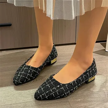 2024 Spring and Autumn New Solid Color Low Heel Women s Light Color Casual Slip-On Loafers Comfortable Rubber Shoes Zapatos 35 синий