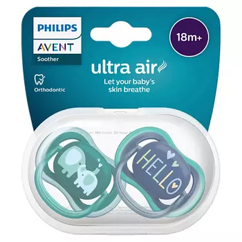 PHILIPS Пустышка силиконовая Ultra Air, от 18 месяцев