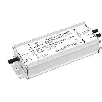 Блок питания ARPV-UH12150-PFC-0-10V (12V, 12.5A, 150W) (Arlight, IP67 Металл) 025747