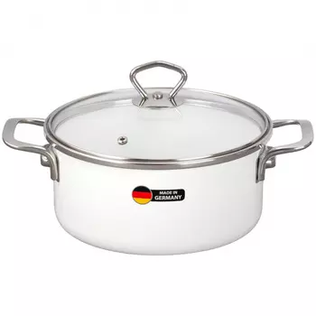 Кастрюля с крышкой Maisingers d20/h10см 2.8л белый