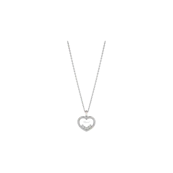 Подвеска на цепочке Chopard Happy diamonds icons из белого золота с бриллиантами