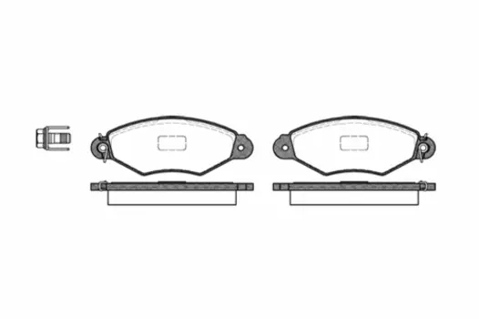 643 00 FO673281=654 000B-SX !колодки дисковые п.\ Citroen Xsara 1.4i-1.9TD,Renault Kangoo all 97-05